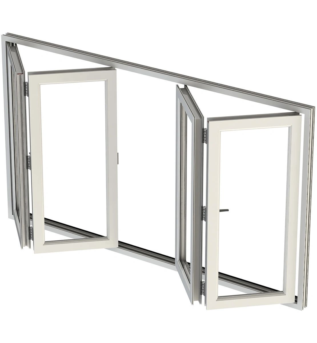 Aluminum BiFolding Window 72"W x 36" 3 Panels