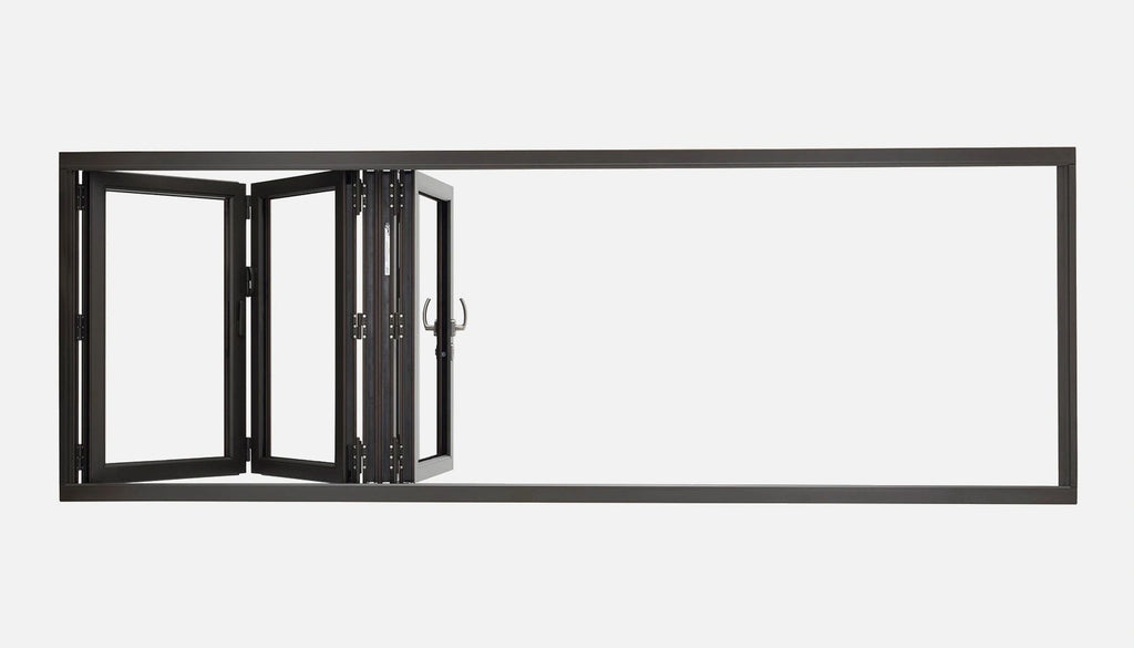 Aluminum BiFolding Window 72"W x 42"H 3 Panels