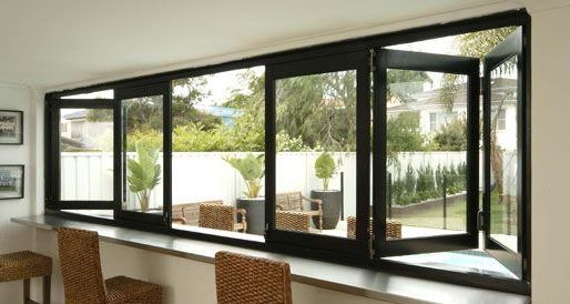 Aluminum BiFolding Window 72"W x 36" Center Opening