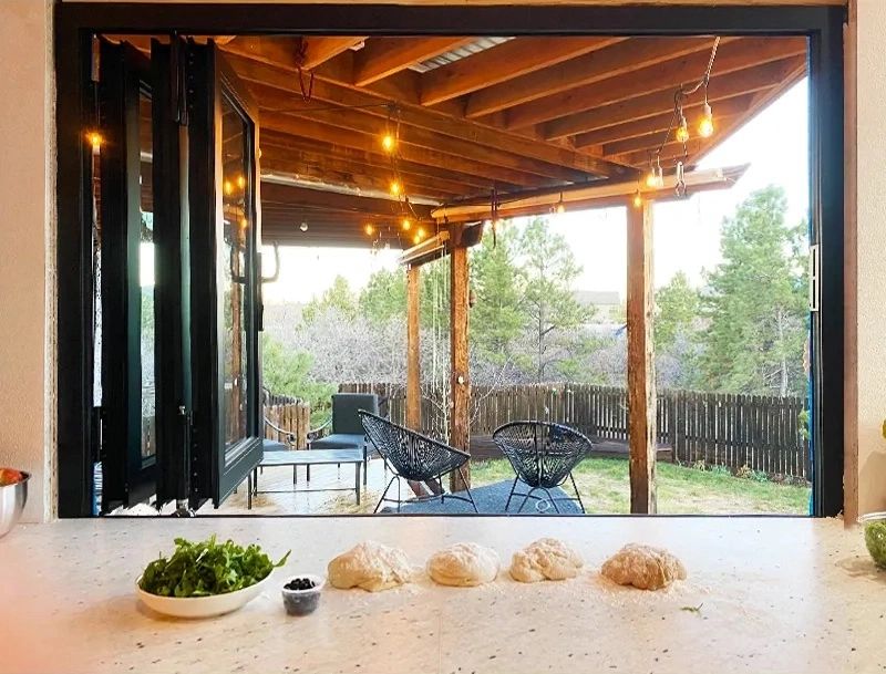 Aluminum BiFolding Window 72"W x 36" 3 Panels