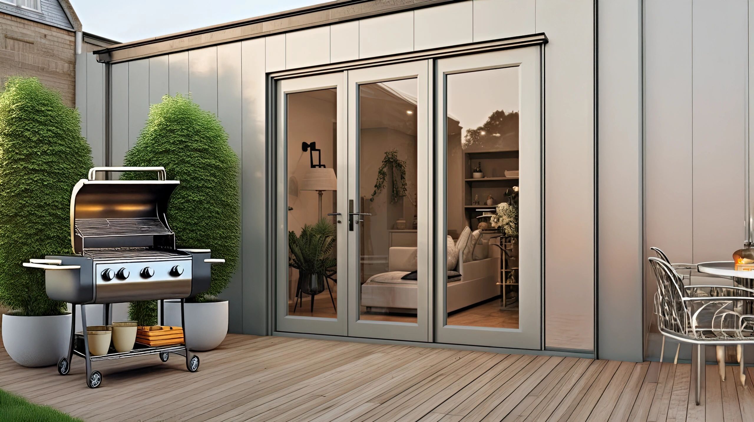 Aluminum Bifold Door 108″Wx80″H