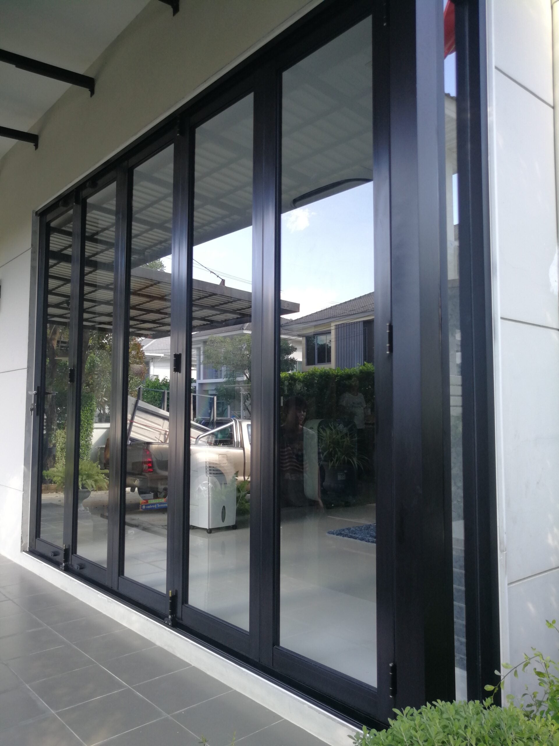 Aluminum Bifold Door 168″Wx80″H